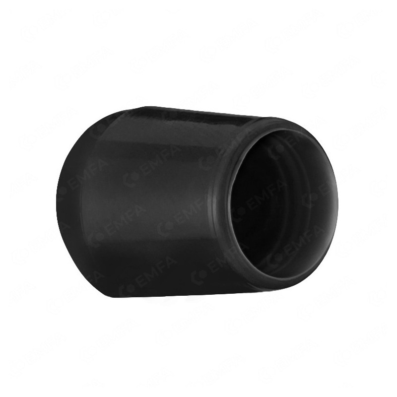 Verpas - Kappen für runde Rohre PE 15 mm schwarz