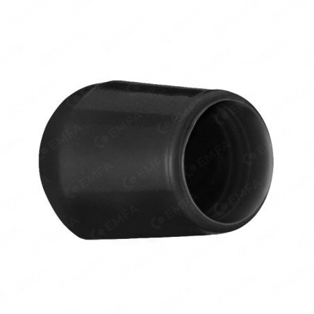 Kappen für Rundrohre PVC 10 mm Schwarz 10 Stück