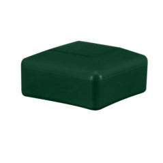 Grüne Pfostenkappen vierkant für die Pfostenmaße 15x15 mm  Zaunabdeckung in Größe 15x15 mm in Grün 