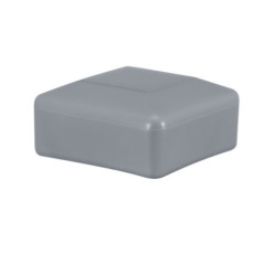 Graue Pfostenkappen vierkant für die Pfostenmaße 15x15 mm  Zaunabdeckung in Größe 15x15 mm in Grau 