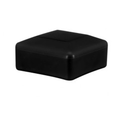 Schwarze Pfostenkappen vierkant für die Pfostenmaße 40x40 mm  Zaunabdeckung in Größe 4x4 cm in Schwarz 