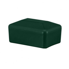 Grüne Pfostenkappen rechteckig für die Pfostenmaße 20x30 mm Zaunabdeckung in Größe 2x3 cm in Grün