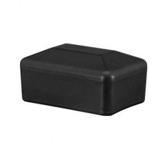 Schwarze Pfostenkappen rechteckig für die Pfostenmaße 20x30 mm Zaunabdeckung in Größe 2x3 cm in Schwarz