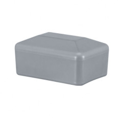 Pfostenkappen Rechteckig 60x80 mm Grau