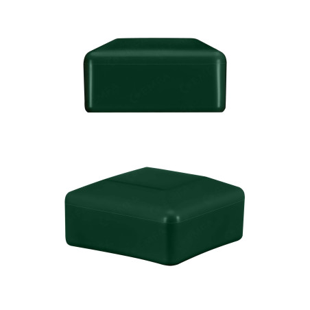 Pfostenkappen vierkant 60x60 mm Grün 10 Stück