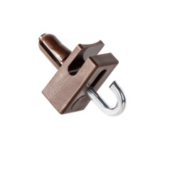 Spanndrahthalter mit Haken Braun 10 Stück