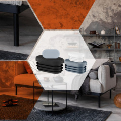 Lamellenstopfen oval 60x30 mm Grau 10 Stück