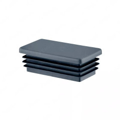 Lamellenstopfen rechteckig 30x60 mm Anthrazit – Endkappen | EMFA