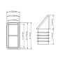 Schräger Quadrat-Lamellenstopfen 20x30 quadratischer Schrägstopfen 20x30 EMFA GmbH