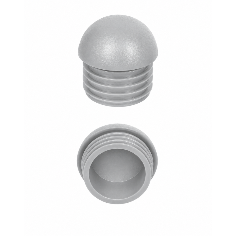 Halbkugel-Lamellenstopfen für Rundrohre 60,3 mm Grau Halbkugel-Lamellenstopfen für Rundrohre 60,3 mm Grau