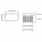Schräger ovaler Lamellenstopfen 15x30 mm Schwarz Schräger ovaler Lamellenstopfen 15x30 mm schräger Lamellenstopfen 15x30 EMFA GmbH