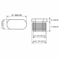 Schräger ovaler Lamellenstopfen 20x38 mm schräger Lamellenstopfen 20x38 EMFA GmbH
