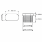 Schräger ovaler Lamellenstopfen 20x40 mm schräger Lamellenstopfen 20x40 EMFA GmbH