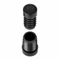 Schräger Lamellenstopfen für Rundrohr 25 mm - H 13,8 mm Schwarz Schräger Lamellenstopfen für Rundrohr 25 mm - H 13,8 mm Lamellenstopfen für Rundrohr 25 EMFA GmbH