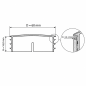 Runder Lamellenstopfen mit verchromter Metallkappe 60 mm Rundrohrstopfen 60 verchromt EMFA GmbH