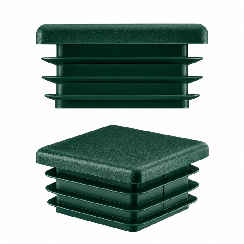Lamellenstopfen für Vierkantrohr 20x20 mm Grün