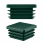 Lamellenstopfen Vierkant 30x30 mm Grün – PE Endkappen | EMFA