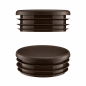 Lamellenstopfen rund 18 mm Braun – PE Endkappen | EMFA