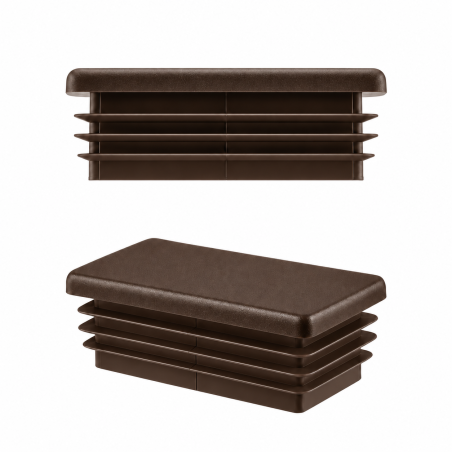 Lamellenstopfen Rechteckig 20x30 mm Braun Lamellenstopfen rechteckig 20x30 mm Braun – Endkappen | EMFA