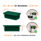 Lamellenstopfen rechteckig 40x60 mm Grün – Endkappen | EMFA