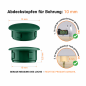 Abdeckkappen für Bohrlöcher 13x10 mm Grün Abdeckkappen für Bohrlöcher 10 mm Grün – Blindstopfen EMFA