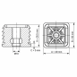 Gewindeeinsatz für Rechteckrohre mit Metallgewinde 40x50 mm M10 Gewindemuffe für Rechteckrohre 40x50 EMFA GmbH