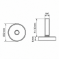 Justierfuß Ø30 M6x30 Stellfuß M6x30 EMFA GmbH