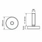 Justierfuß Ø30 M6x40 Stellfuß M6x40 EMFA GmbH