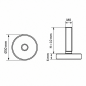 Justierfuß Ø30 M8x10 Stellfuß M8x10 EMFA GmbH