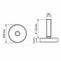 Justierfuß Ø30 M8x20 Stellfuß M8x20 EMFA GmbH