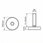 Justierfuß Ø30 M8x30 Stellfuß M8x30 EMFA GmbH