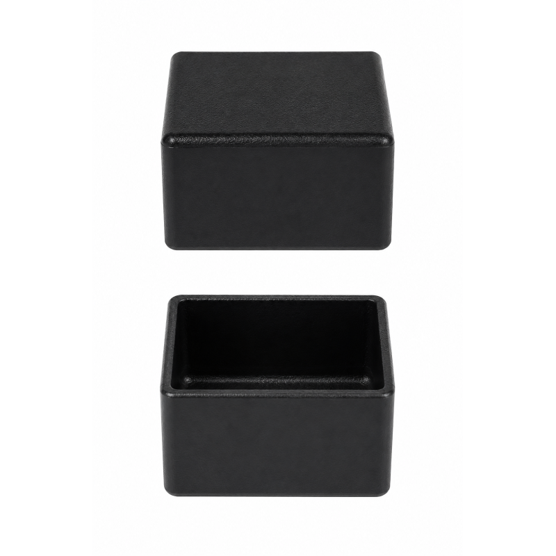 Außenkappe für Photovoltaikprofile 40x40 mm Schwarz