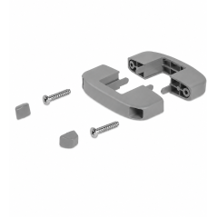 Kunststoff-Mittelklemme für Doppelstabmatten 40x60 mm Grau
