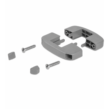 Kunststoff-Mittelklemme für Doppelstabmatten 40x60 mm Grau Kunststoff-Mittelklemme für Doppelstabmatten 40x60 mm Schelle EMFA GmbH