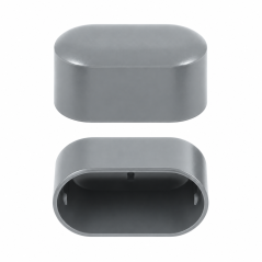 Ovalrohrkappe 20x38 mm Außenkappe für ovale Rohre EMFA GmbH