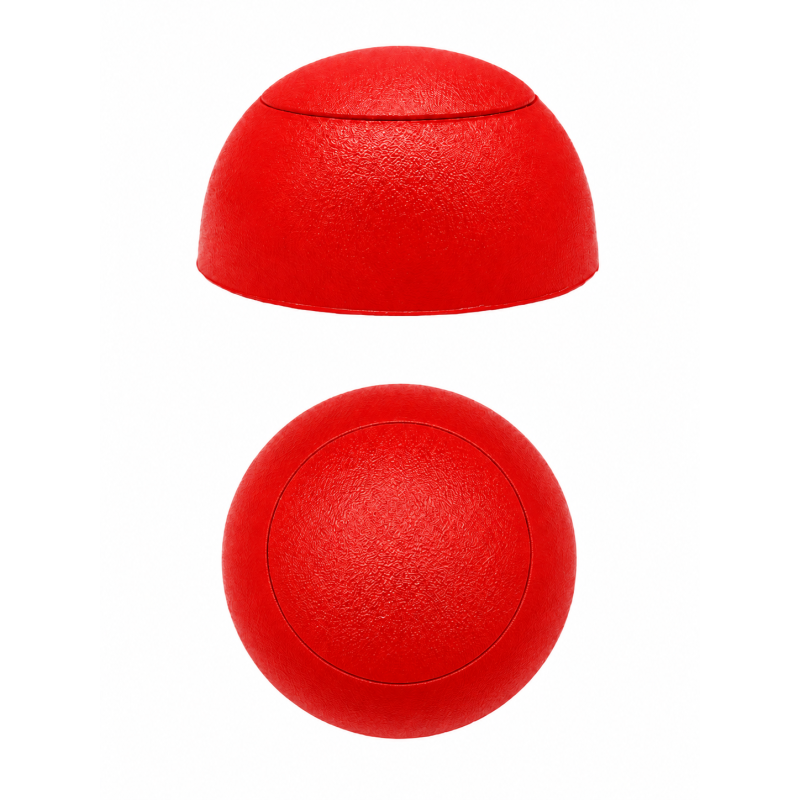 Flache kugelförmige Schraubenabdeckung für Spielplätze M6 Rot