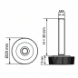 Rändel-Stellfuß Ø20 M5x30 - FI20 Stellfuß für Möbel EMFA GmbH