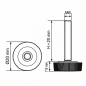 Rändel-Stellfuß Ø20 M6x20 - FI20 Stellfuß für Möbel EMFA GmbH