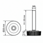 Rändel-Stellfuß Ø20 M6x30 - FI20 Stellfuß für Möbel EMFA GmbH
