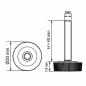 Rändel-Stellfuß Ø20 M6x40 - FI20 Stellfuß für Möbel EMFA GmbH