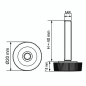 Rändel-Stellfuß Ø20 M8x40 - FI20 Stellfuß für Möbel EMFA GmbH