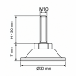 Metall-Justierfuß mit Gelenk M10x50 - FI30 Stellfuß EMFA GmbH