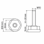Justierfuß Ø30 mit Sechskant M10x20 Stellfuß für Möbel EMFA GmbH