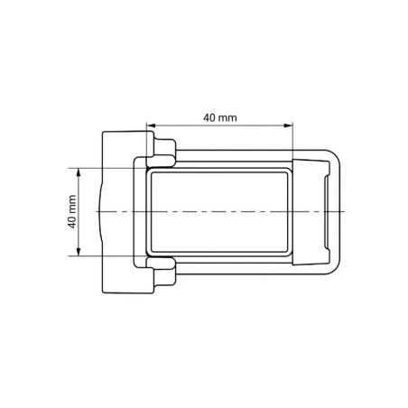 Klemmhalter für Doppelstabmatten mit Bügel 40x40 mm Mattenhalter EMFA GmbH