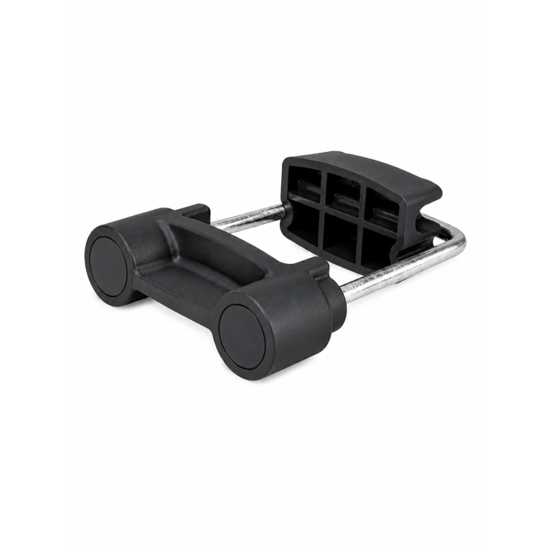 Klemmhalter für Doppelstabmatten mit Bügel 40x50 mm Schwarz