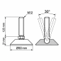 Gelenkstellfuß Ø50 M12x125 - FI50 Nivellierfuß EMFA GmbH